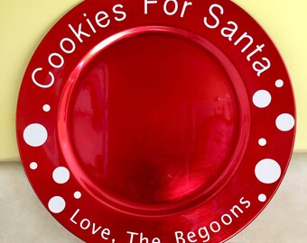 Cookies For Santa Plate