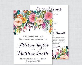 wedding reception timeline