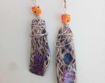 Ficodindia Fiber Earrings