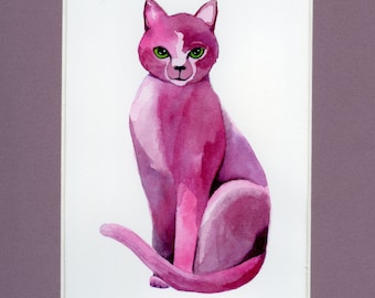 Velvet Violet, original watercolor