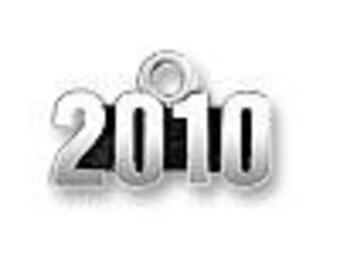 Year 2010 Charm - Sterling Silver