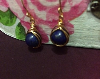 Lapis Lazuli Drop Earrings