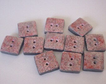 Button handmade polymer clay - 1.5 cm
