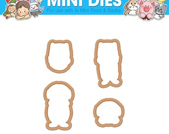 Art Impressions Front-N-Backs Mini Dies Dog & Cat