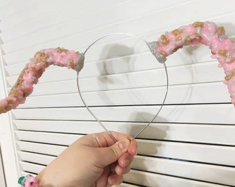CLEARANCE SALE // Pink Horn Crown