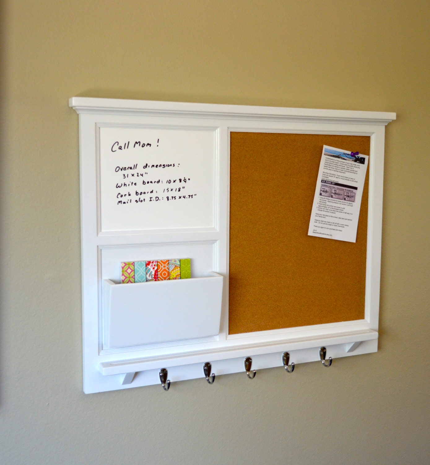 31 x 24 Large Cork board & smaller white board