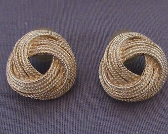 Pair of Rope Design Earrings