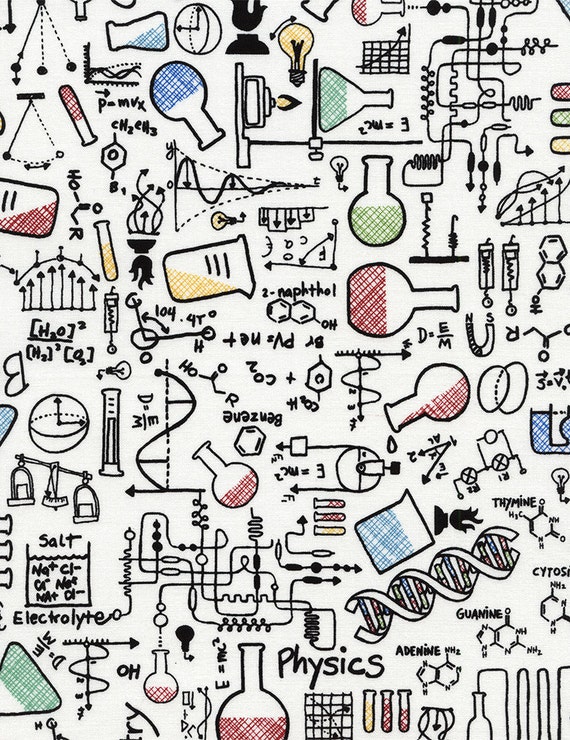 Science Fabric You Choose Size C4367 Novelty Fabric