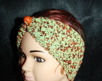 headband green and rust