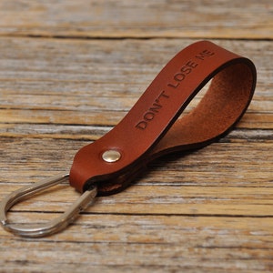 Clip-On / Swivel Leather Keychain