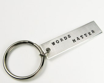 Words Matter Key Chain for Writer