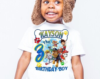 Paw Patrol Birthday shirts, Birthday shirt, Birthday girl shirt, Personalized shirts, shirts for family members, birthday shirts, gift B118