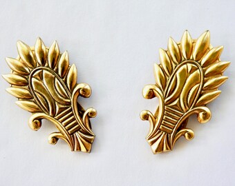 Antique Art Deco Egyptian Revival Pair of Dress Clips