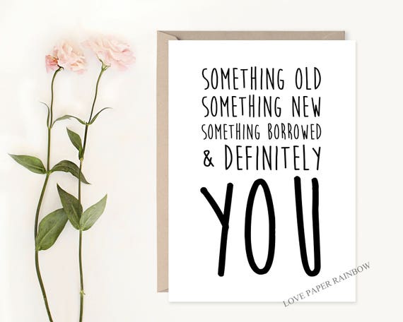 something old something new, BRIDESMAID card, funny bridesmaid card, will you be my bridesmaid cards bridesmaid proposal, bridal shower