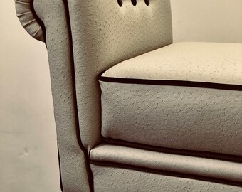 Faux Ostrich Leather Window Seat/Bench