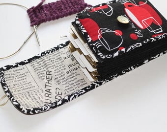 Circular needle case Knitting needle case Knitter's Pride/KnitPro/Addi/Clover/ChiaoGoo needles organizer Knitting Storage knit pouch gift