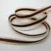 3 meters of light brown Ribbon 1 cm with tiny ecru - ref 35