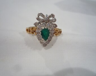 An Emerald ring, Georgian style