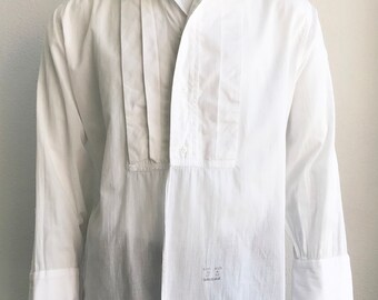 Vintage 1960's Lion of Troy Tuxedo Shirt size XL