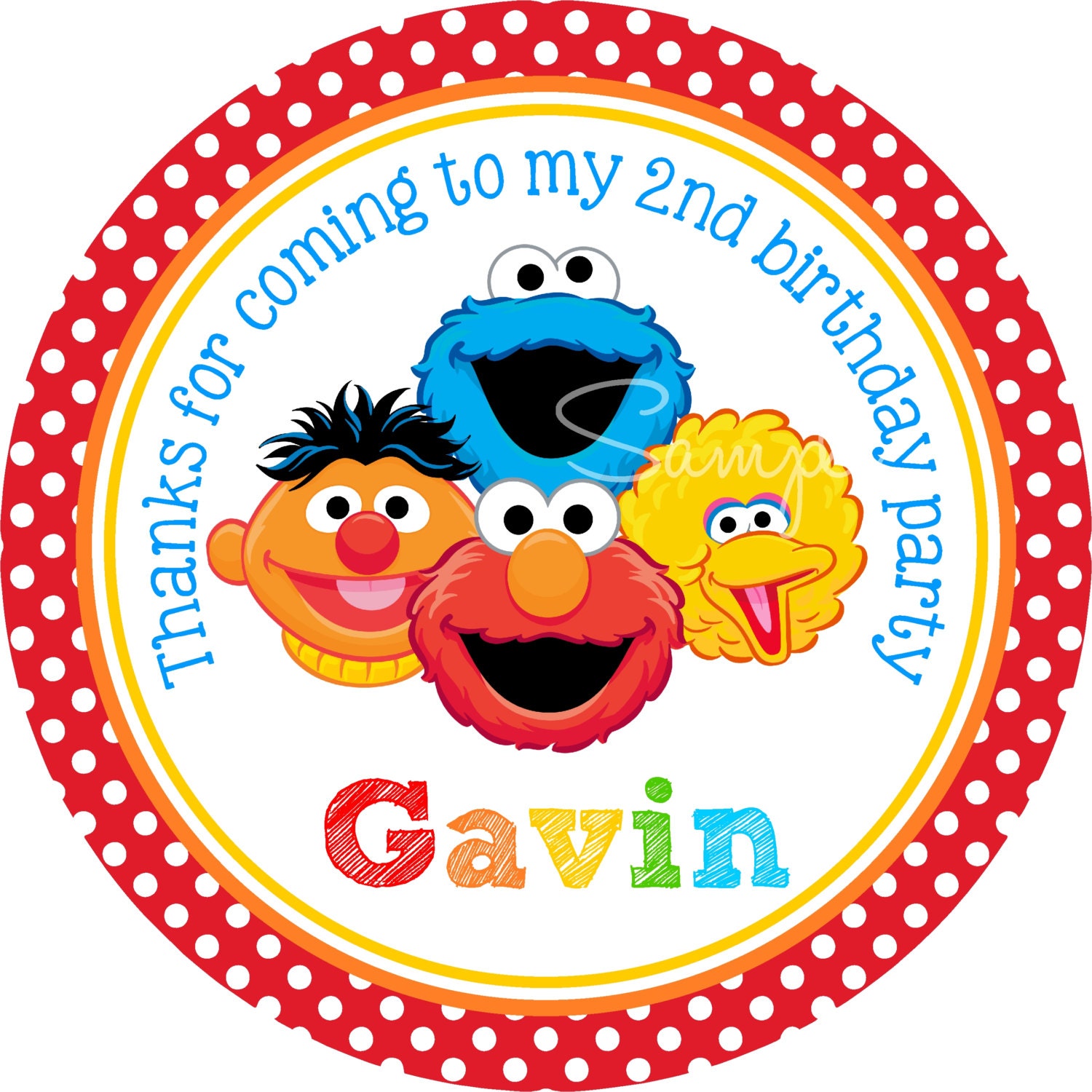  Sesame  Street  Personalized Stickers  Sesame  Street  Friends