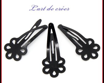 20 x 44 x 19 mm clips flower hair Barrette backing