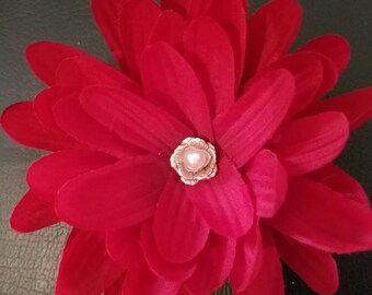 Handmade flower hair bow