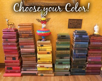 Vintage Book Stack, Photo Prop, Decorative Books, Book Wedding, Home Decor, Old Books Collection, Photo Prop, Antique Book Bundle,