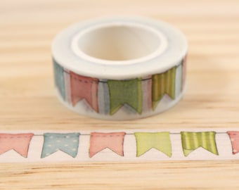 Flags, Washi tape masking tape, masking tape, decorative tape, scrapbooking