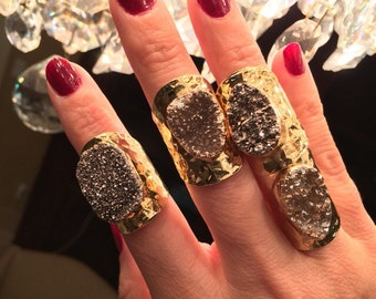 Druzy Rings, boho jewelry, Statement Rings, Druzy jewelry, boho wedding, Festival jewelry