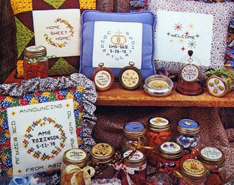 Mini Messages By Dafni Vintage Cross Stitch Pattern Leaflet 1979