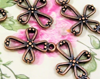 Antique Copper Hollow Cross Charm/Pendant