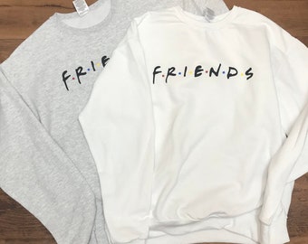Friends Crewneck Sweatshirt, Rachel, Ross, Monica, Joey, Phoebe, Chandler