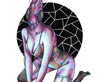 Maneater - A3 / A4 Print (Limited Run)