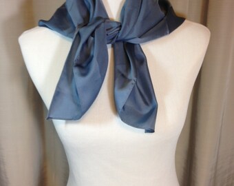 Gray with Gray Stripe Scarf 27 Inches by 27 Inches Previously 18 Dollars ON SALE