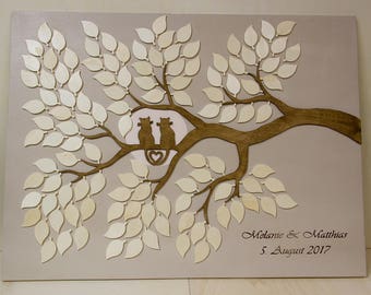 Wedding Tree Guestbook Alternative Guestbook Cats