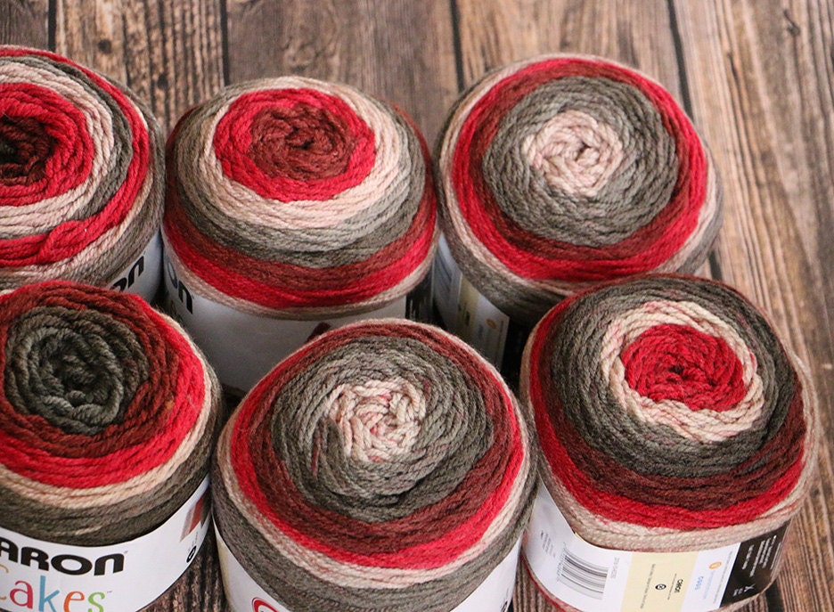 Caron Cakes Yarn Red Velvet Wool Blend Yarn