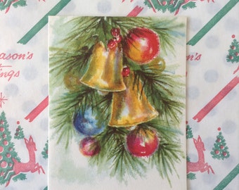 Vintage Hallmark Christmas Card unused