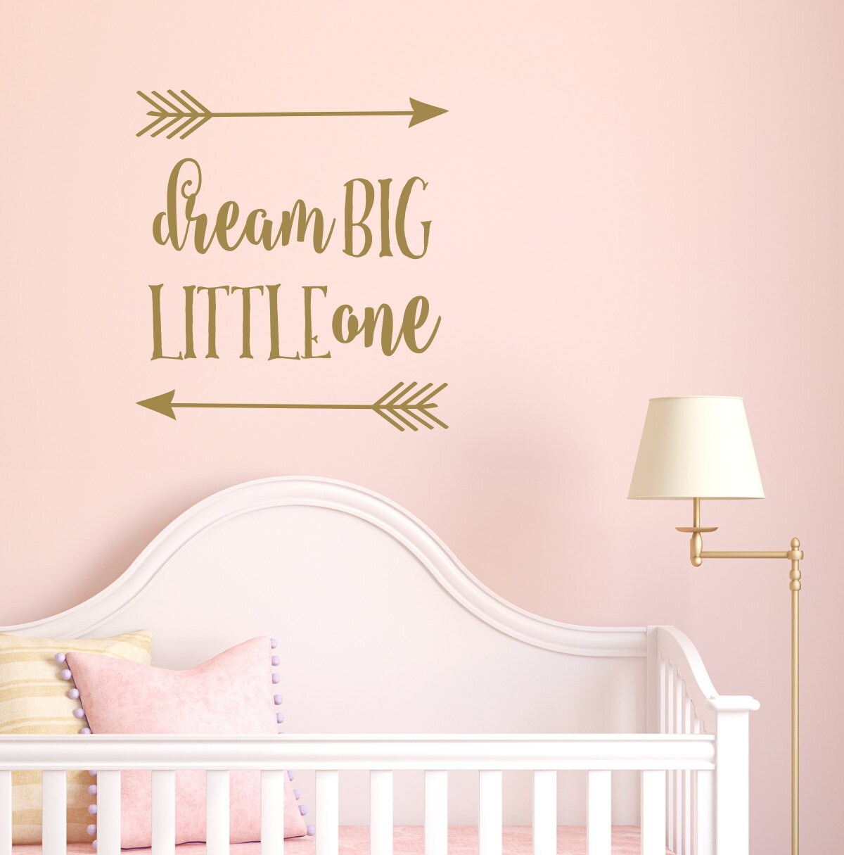 Dream Big Little One Nursery Wall Decal Rustic Nursery