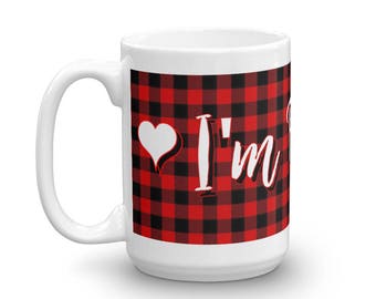 I'm Bossy Mug, I'm Bossy Cup, I'm Bossy Plaid Mug, I'm Bossy Quote, Quotes For Her, She's Bossy Mug, Gift Ideas