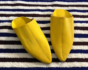YellowBabouche - the moroccan yellow leather babouche