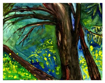 SALE! - Breaking Through, Watercolor Print
