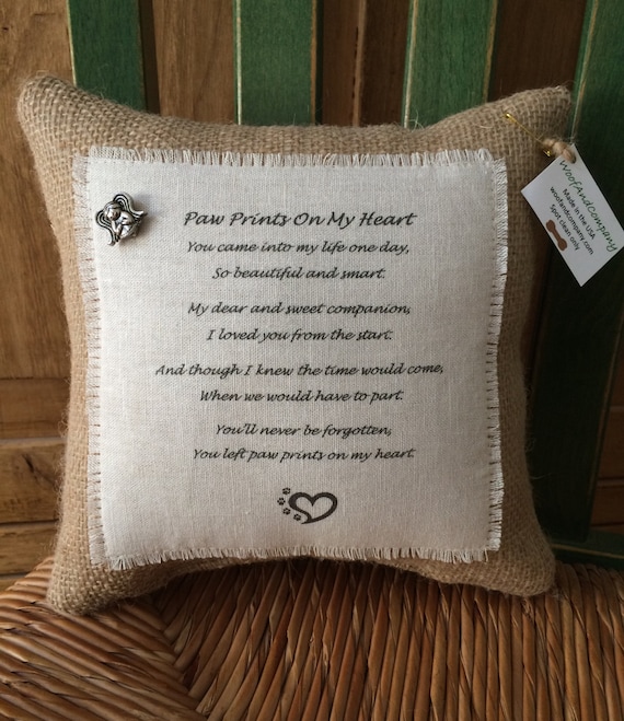 cat memorial pillow