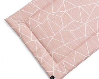Large Washable Dog Crate Mat. Millenial Pink Blush Portable Dog Bed Puppy Pad. Modern Dog Travel Bed. Morganite dog bed.