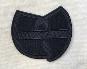 Wu Tang Clan Band Music Logo Iron On Patch #All Black