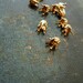 10pc fancy crown brass bead cap - vintage old new stock bead caps - antique victorian style jewelry supplies raw brass