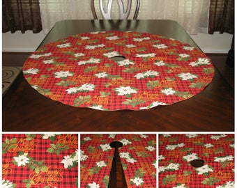 Xmas tree skirt Gold tree skirt Plaid tree skirt Red tree skirt Christmas tree skirt Poinsettia tree skirt Christmas decoration