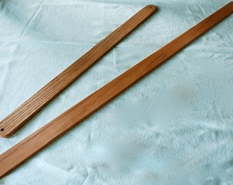 Long 36 and 48 inches Red Oak Multi-Purpose Wooden Lease-Pick-Up-Shed Stick for Weaving Barn Floor and Rug Looms