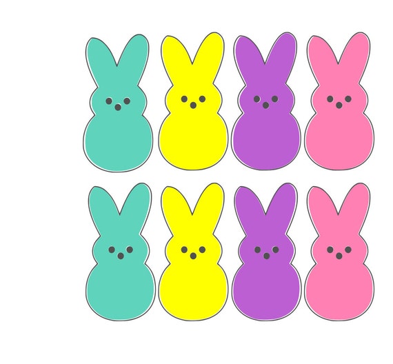 Download Easter Peeps Digital Download Cricut Silhouette Download