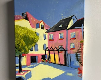 Cochem, Germany Painting | Acrylic on Canvas