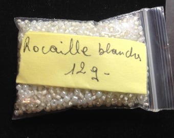 12G White seed beads